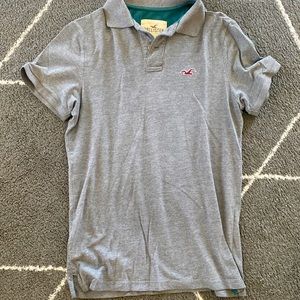 Men’s Hollister size M gray polo shirt